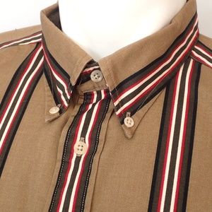 TOMMY HILFIGER Olive Striped Dress Shirt